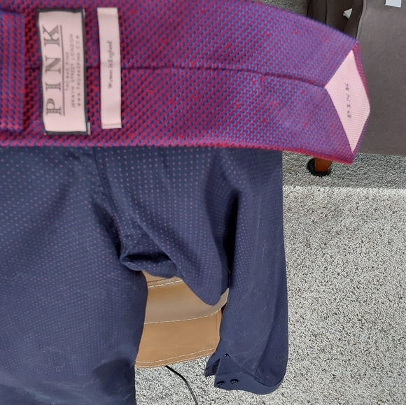 PINK tie, Woven in England - Picture 7 of 10